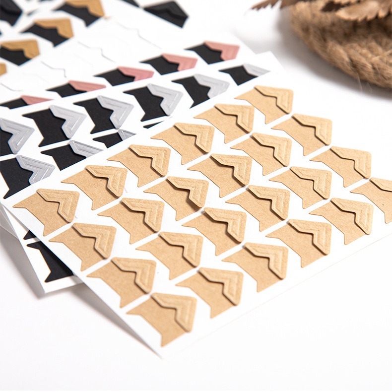 Amazon cross-border dedicated to DIY photo album accessories photo corner stickers photo corner stickers