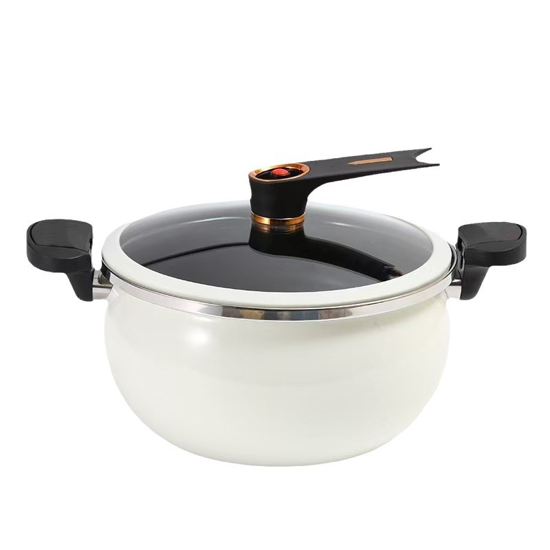 Yangzi Fat Dun Dun Micro Pressure Cooker 8L White Multifunctional Household Maifan Stone Non-Stick Pot for Soup Making Micro Pressure Cooker