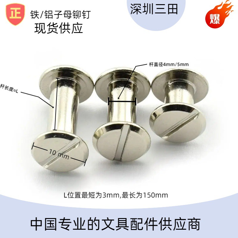 Прямо с завода: заклепки с крестовым шлицем и винты, электрохимически обработанные заклепки, забивные заклепки, скобы для бухгалтерских книг, винты с плоской головкой