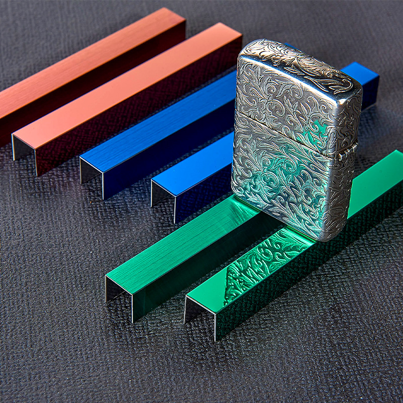 Stainless Steel U-Shaped Groove Edge Trim, Stainless Steel Decorative Strip for Ceiling Background Wall, Embedded, Rust-Proof and Durable