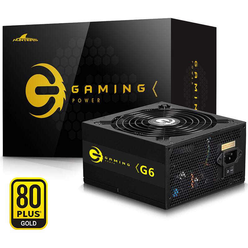 Блок питания для настольного компьютера Great Wall G6, золотая версия, полный модуль, бесшумный, мощность 650W