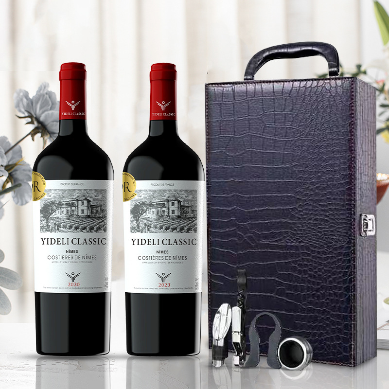 French Imported Red Wine 15.8% Nîmes Aop Gold Medal Dry Red Wine Dropshipping Free Shipping Gift Box Red Wine