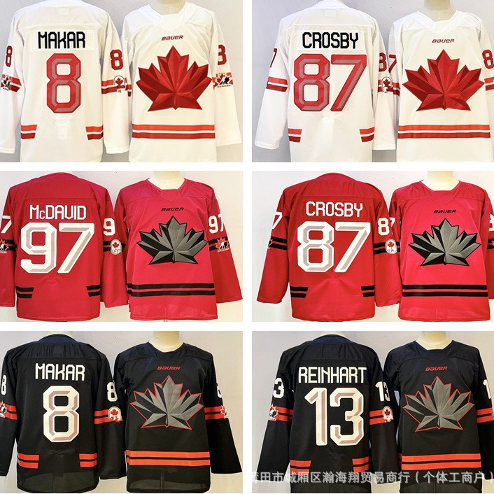 Оптовая хоккейная форма канадской национальной команды No. 97 No. 8 No. 87 No. 21 No. 31 с вышивкой