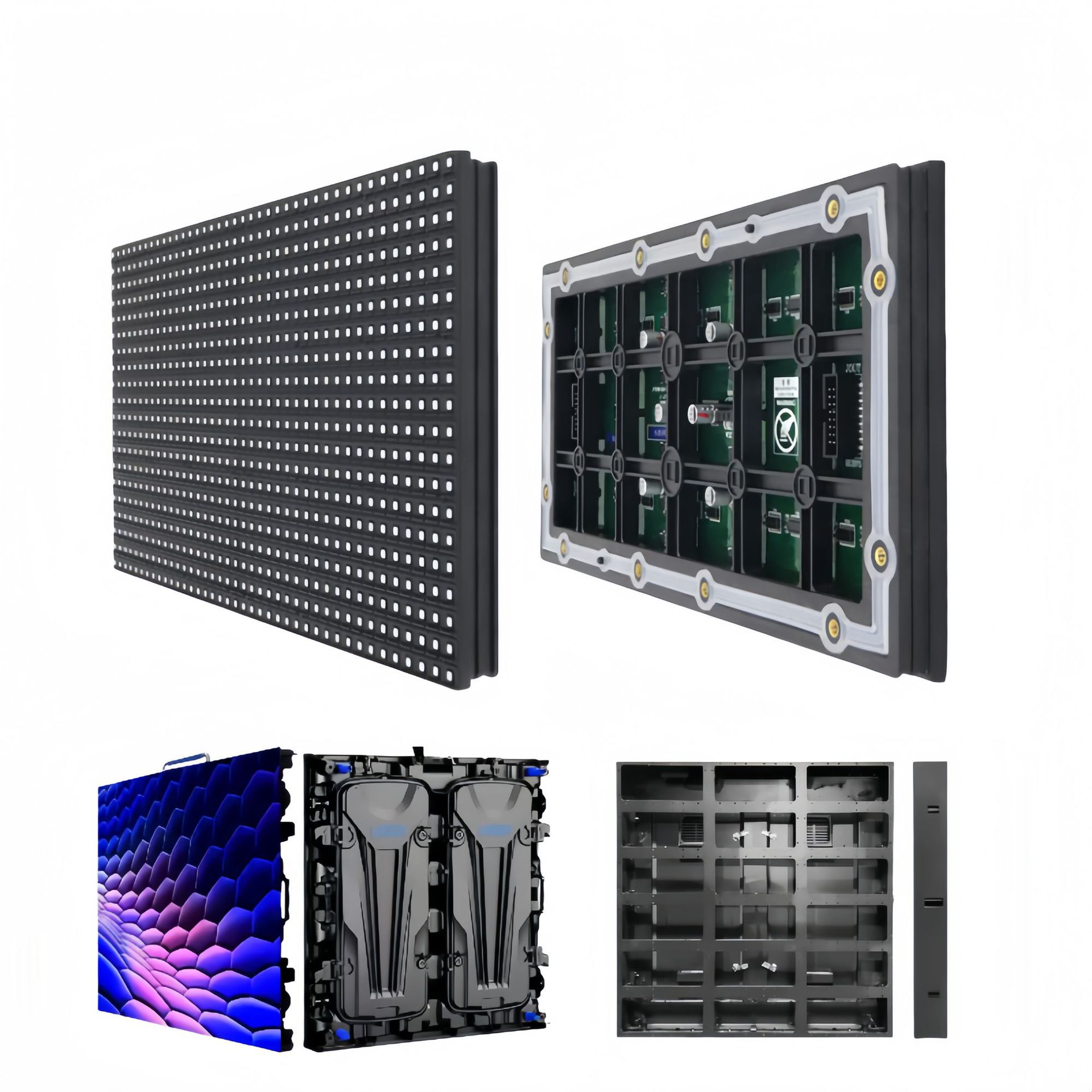 Outdoor led display electronic screen naked eye 3d display screen door head scrolling word screen led rental screen advertising screen