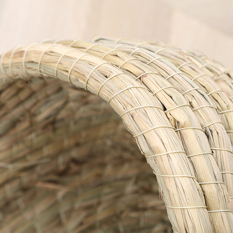 Rabbit Grass Nest, Rutin, Chicken, Guinea Pig, Straw Shelter Nest, Chinchilla, Squirrel Breeding Nest, Hand-Woven, Suitable for All Seasons