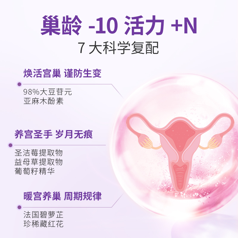 [Tmall Signature] Leiweijianchao Shuan Soybean Isoflavones Grape Seed Daidzein Gennian Women's Nutrition