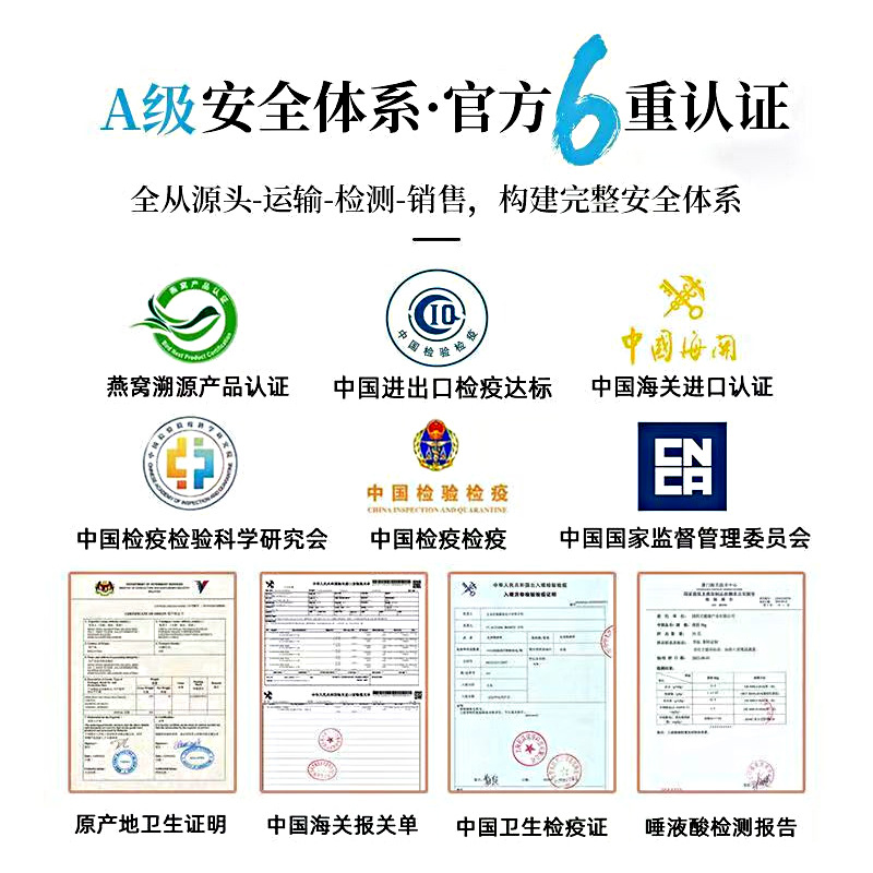 Indonesian Traceable Code Bird's Nest Dried Cups Three Grams Loose Cups Gift Box Pregnant Women's Nourishment No Need to Pick Out Feathers Bird's Nest 3 Grams Loose Cups in Stock