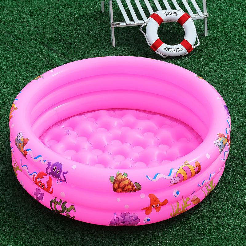 Household Swimming Pool Round Print Swimming Pool Children's Ocean Ball Pool Fishing Toy Pool Inflatable Ball Pool