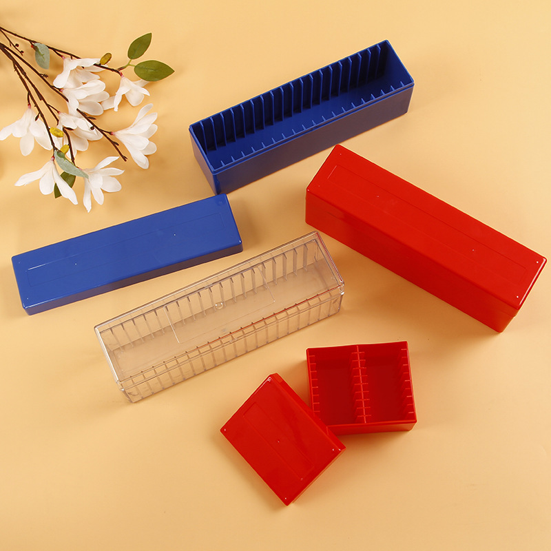 Коробка для хранения 20 штук (20 прозрачных коробок) с круглой коробкой с подушечкой