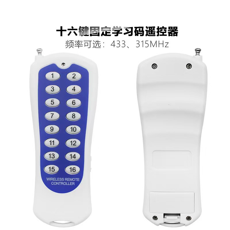 Stage Lighting Fog Cannon Led Lighting 433m Learning Code Welding Code High Power 16-Key Remote Control