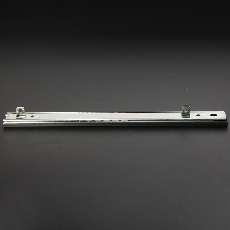 27 wide band ear two-fold steel ball slide rail, drawer wardrobe furniture guide rail 10 inch -20 inch factory wholesale