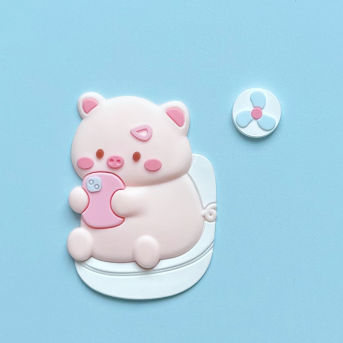 Pvc Soft Silicone Patch Cartoon Camera Cinnamon Dog Camera Piggy DIY Water Cup Material Mobile Phone Case Small Accessories