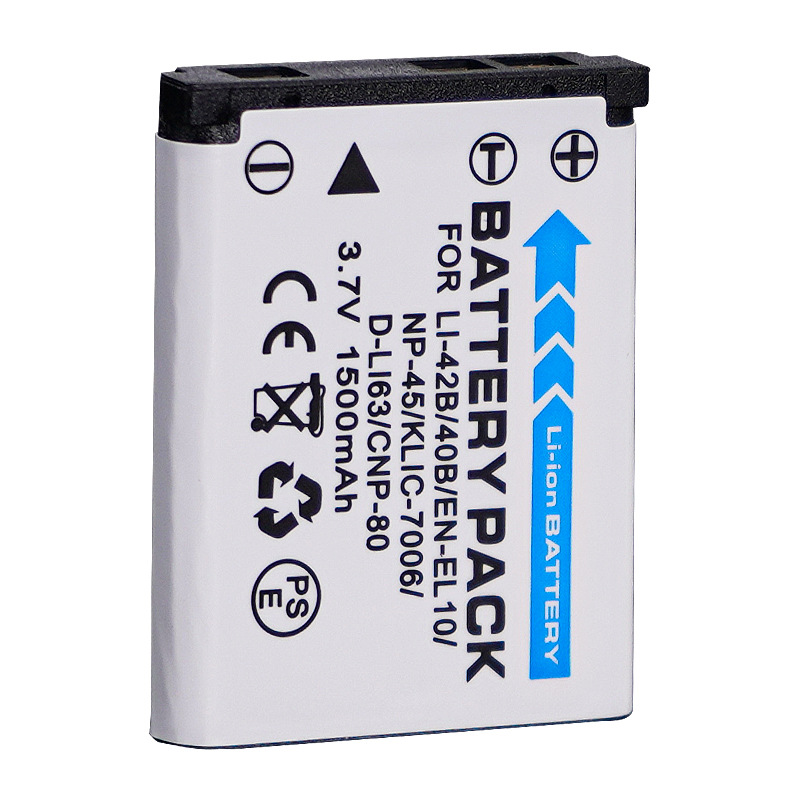 Applicable to Fuji NP-45 KLIC-7006 D-LI63 EN-EL10 NP-80 LI-42B/40 battery