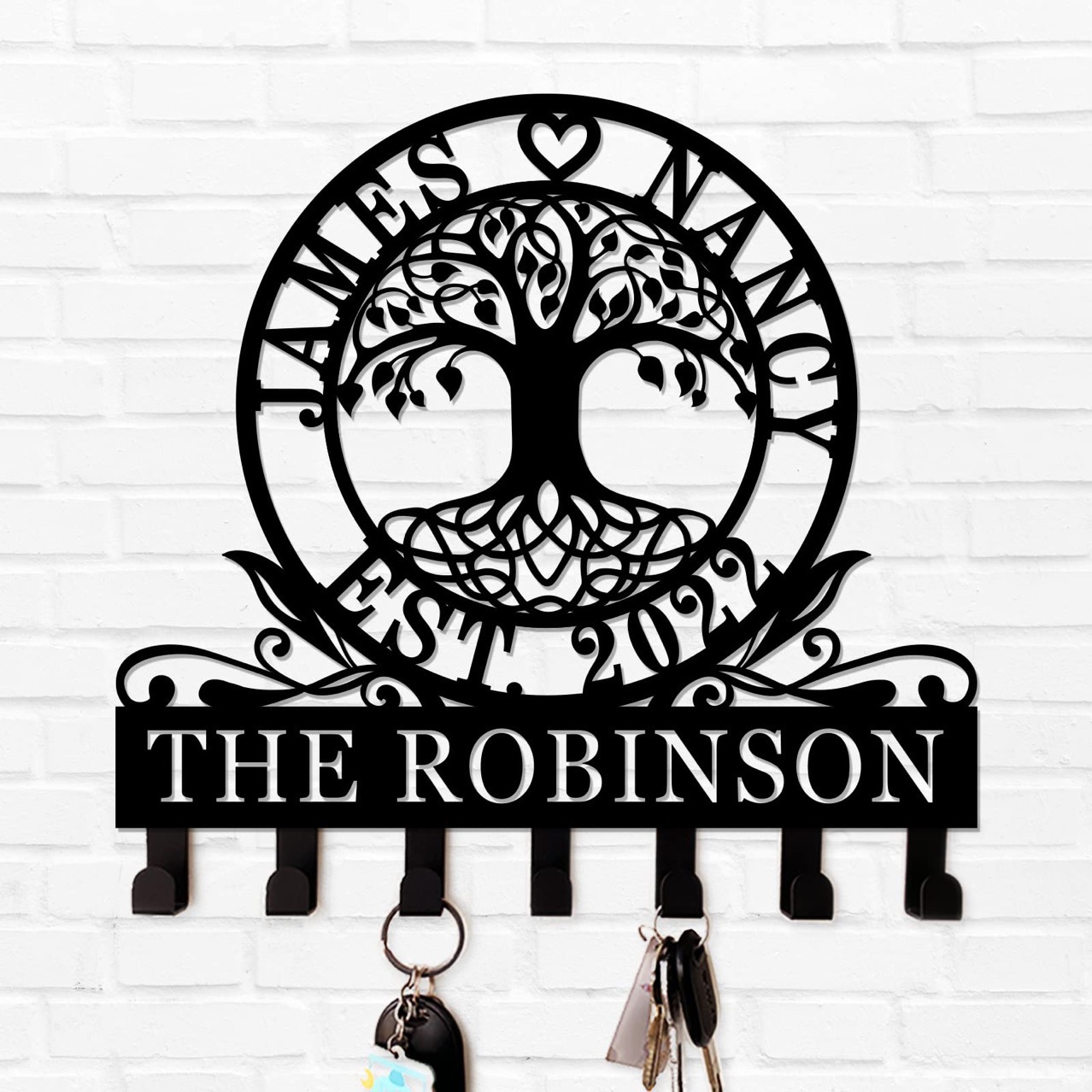 Креативный металлический крючок для ключей