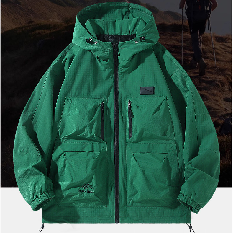 Новая модная куртка для больших размеров с капюшоном японского стиля функциональная