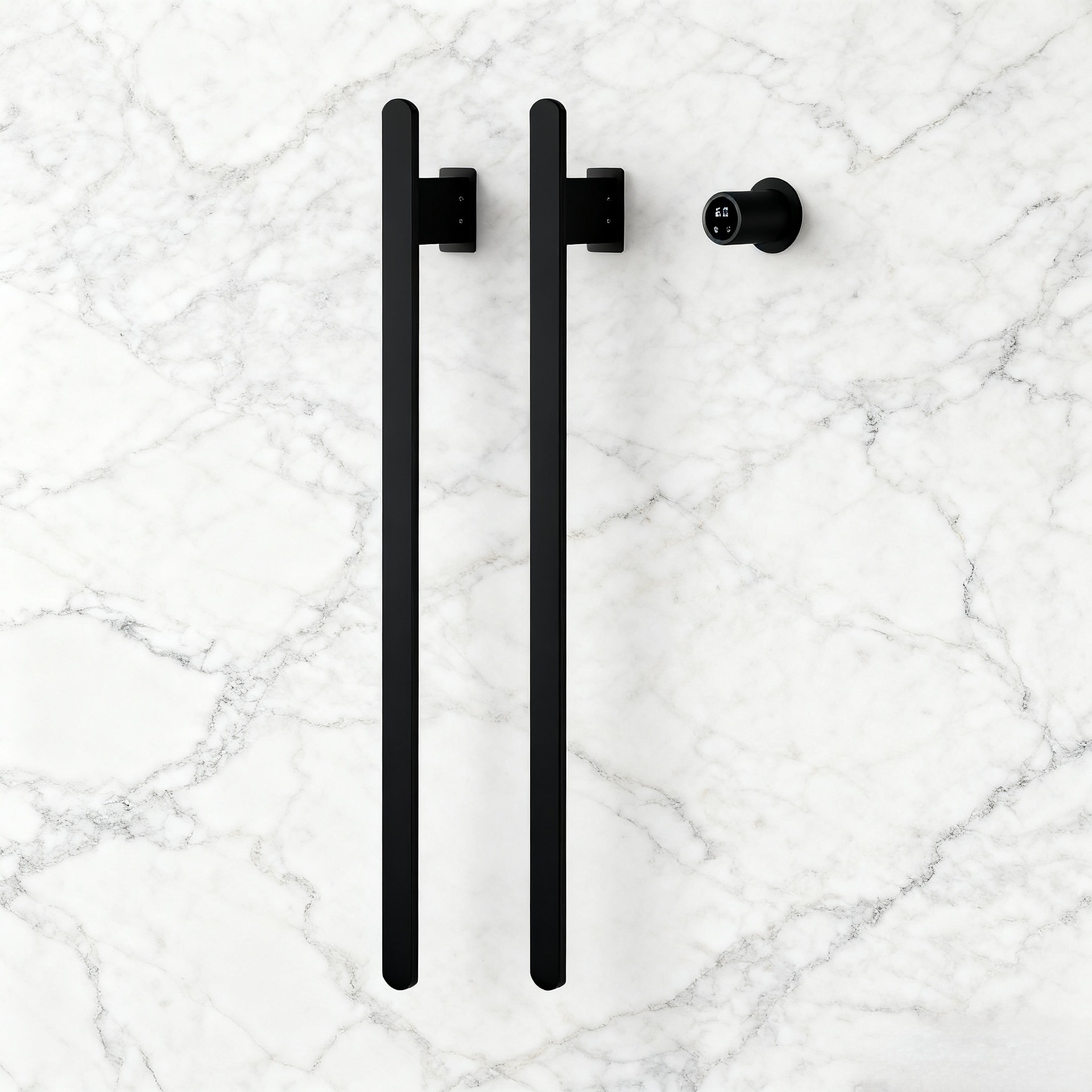 Cross-Border Popular Vertical Rod European and American Electric Heated Towel Rack Hot-Selling Solid Bath Towel Drying Rack Carbon Fiber Heating Source Manufacturer