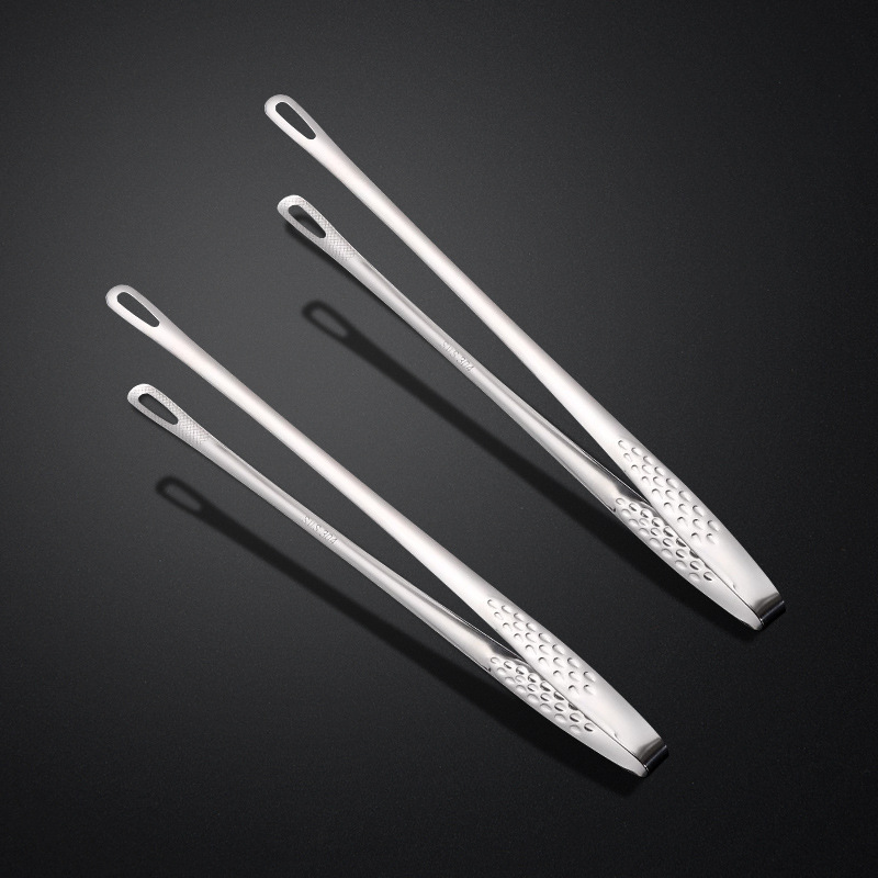 Stainless Steel Korean Barbecue Clips Kitchen Buffet Hotel Food Clips Outdoor Barbecue Clips Steak Clips Bread Clips