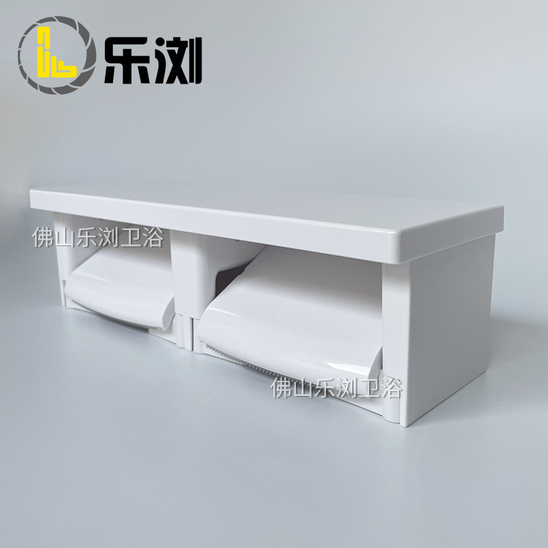 Держатель для бумажных полотенец в японском стиле, настенный, водонепроницаемый, для гостиничных проектов, ванной комнаты, туалета, двойной держатель для рулонов бумаги