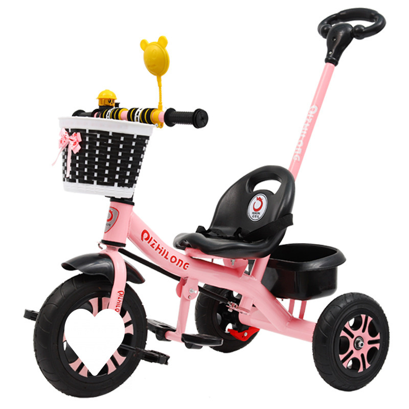 Children's Tricycle 1-3-6 Years Old Bicycle Lightweight Stroller Male and Female Baby Bicycle Large Size Can Ride Small
