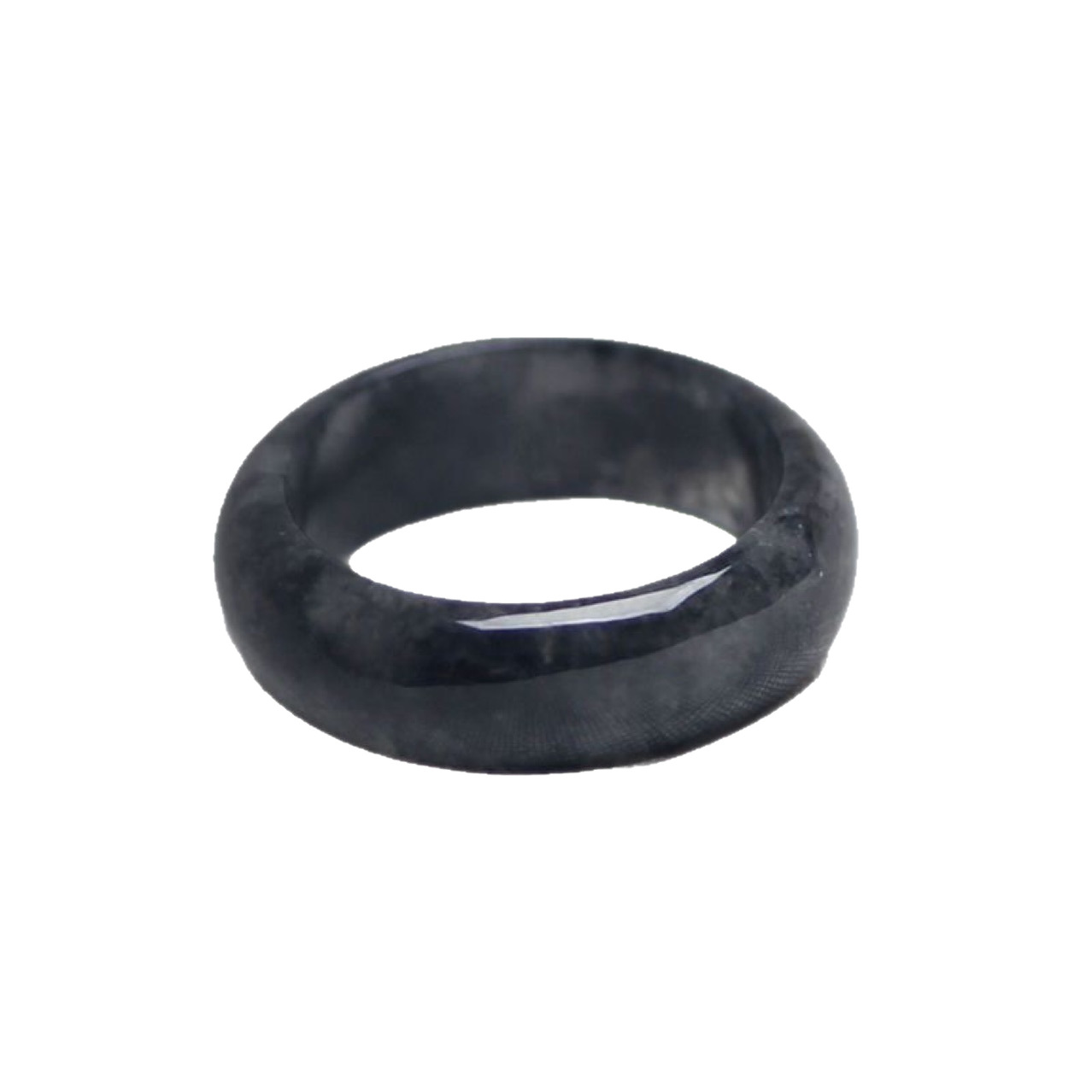 Myanmar Natural A-Grade Jadeite Ring, Black Chicken Jade Ring, Men's and Women's Ring, Sihui Jewelry and Jade Wholesale