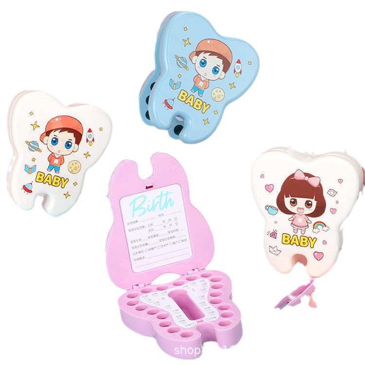 Baby Teeth Storage Box Teeth Storage Box Children's Teeth Collection Commemorative Box for Girls and Boys Small Box for Changing Teeth