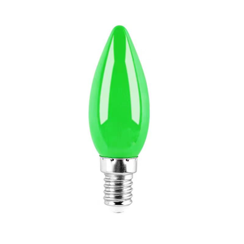 Led Colorful Candle Bulb E12E14 Colorful Tip Bubble Pepper Bubble Millet Bubble Colorful Light Bulb Mini God Desk Lamp