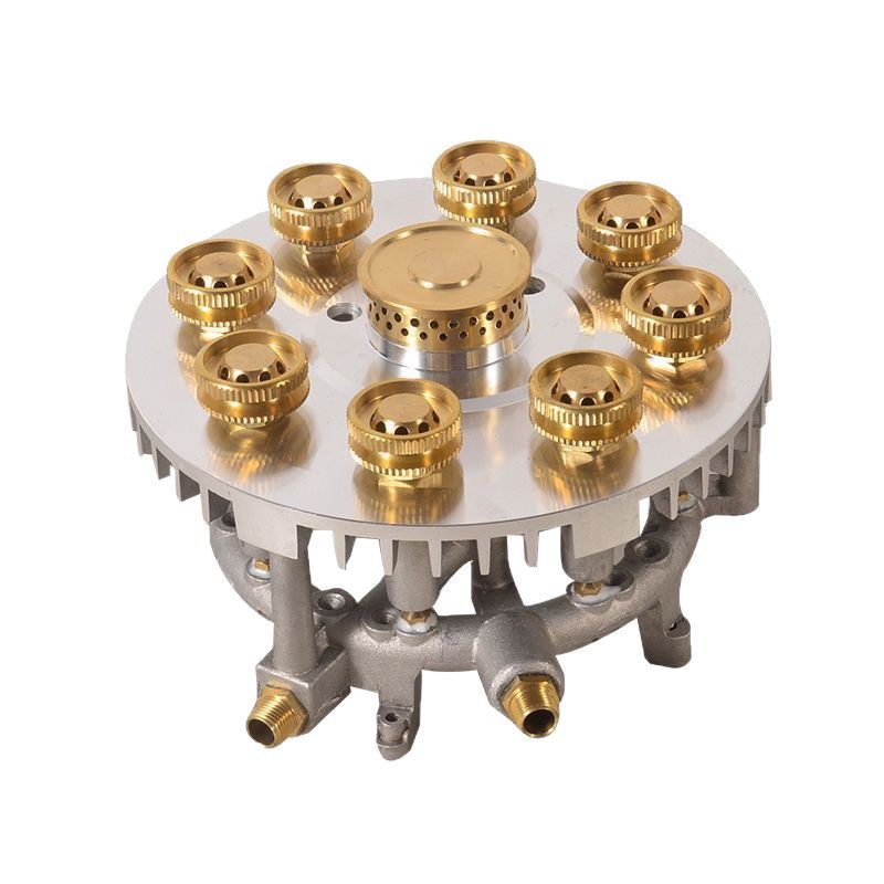 Gas Stove Accessories Nine-Head Gas Burner Liquefied Gas Natural Gas Modified to High Power Energy-Saving Fierce Stove Repair