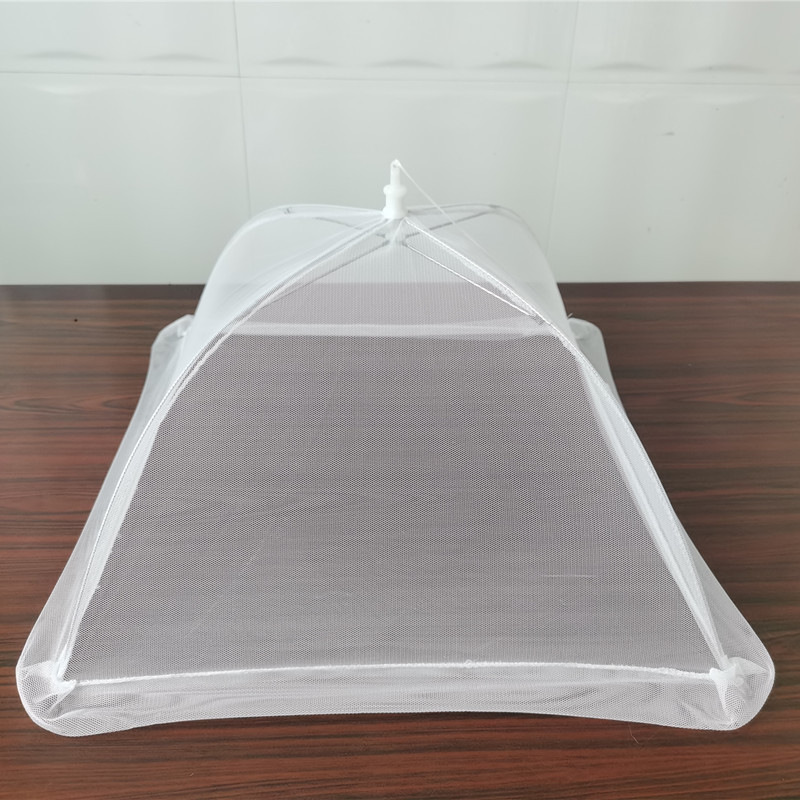 White Picnic Mesh Food Cover Foldable Vegetable Washing Cover Folding Cover Large Size Table Cover Dust Cover Vegetable Cover