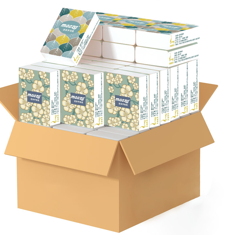 Mini handkerchief paper towel printing small bag 3 layers 5 paper towel wholesale facial tissue portable promotional e-commerce gift paper towel