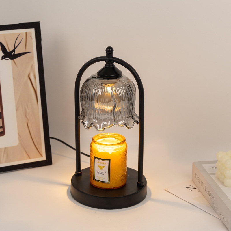 Lily of the Valley Aromatherapy Melted Wax Lamp French Retro Bedroom Bedside Lamp Home Furnishings Atmosphere Fireless Fragrance Table Lamp