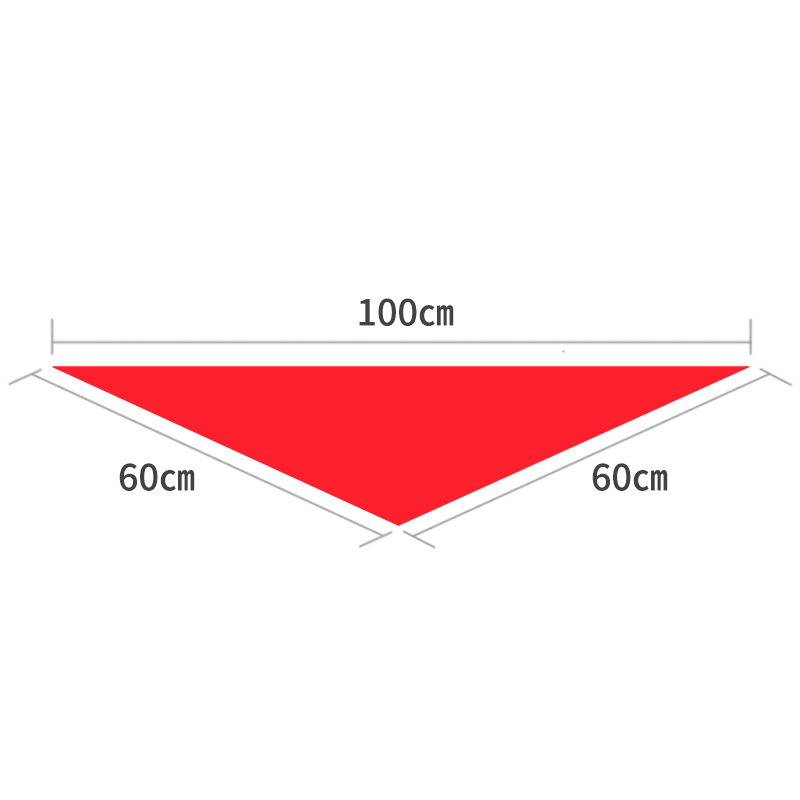 Deli 50552_1 meter cotton red scarf red strip for children and primary school students