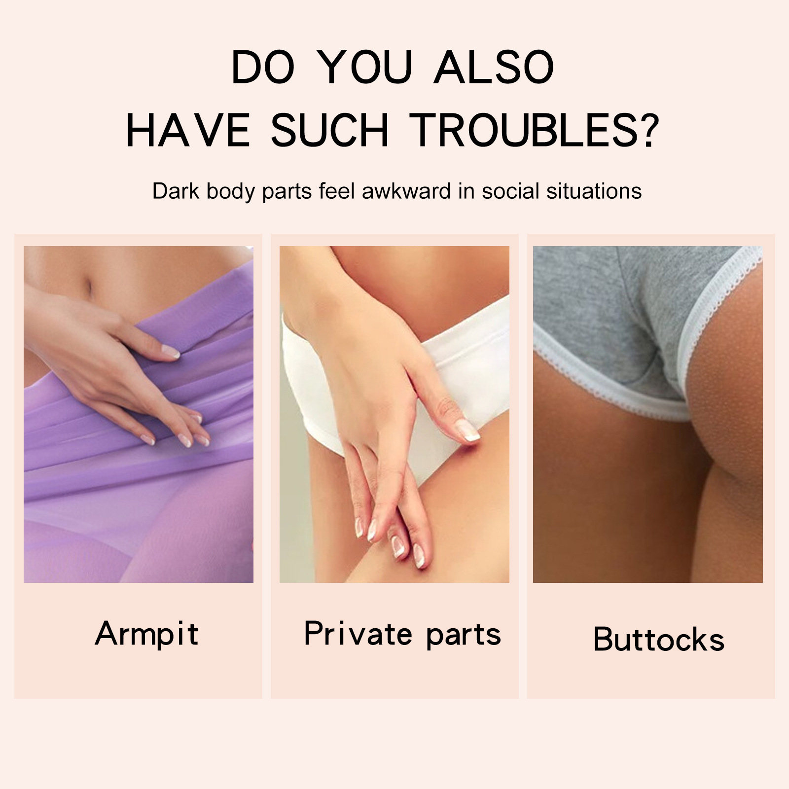 Lunoon Anti-Darkening Cream Private Cream Brightens Underarms and Inner Thighs Brightening Anti-Darkening Cream Skin Beautifying Whitening Cream