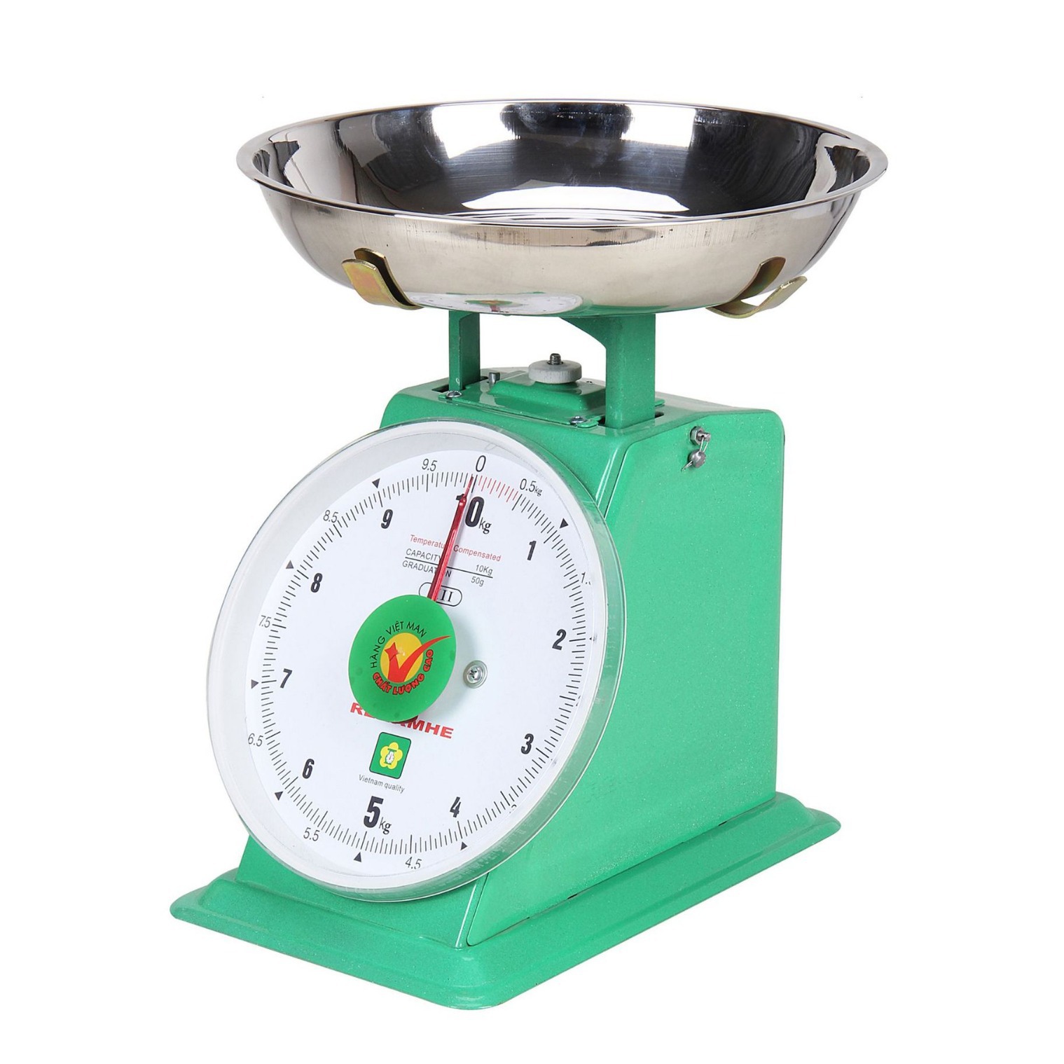 10kg spring dial scale iron spray plastic shell household small scale disc flat mechanical scale flat scale