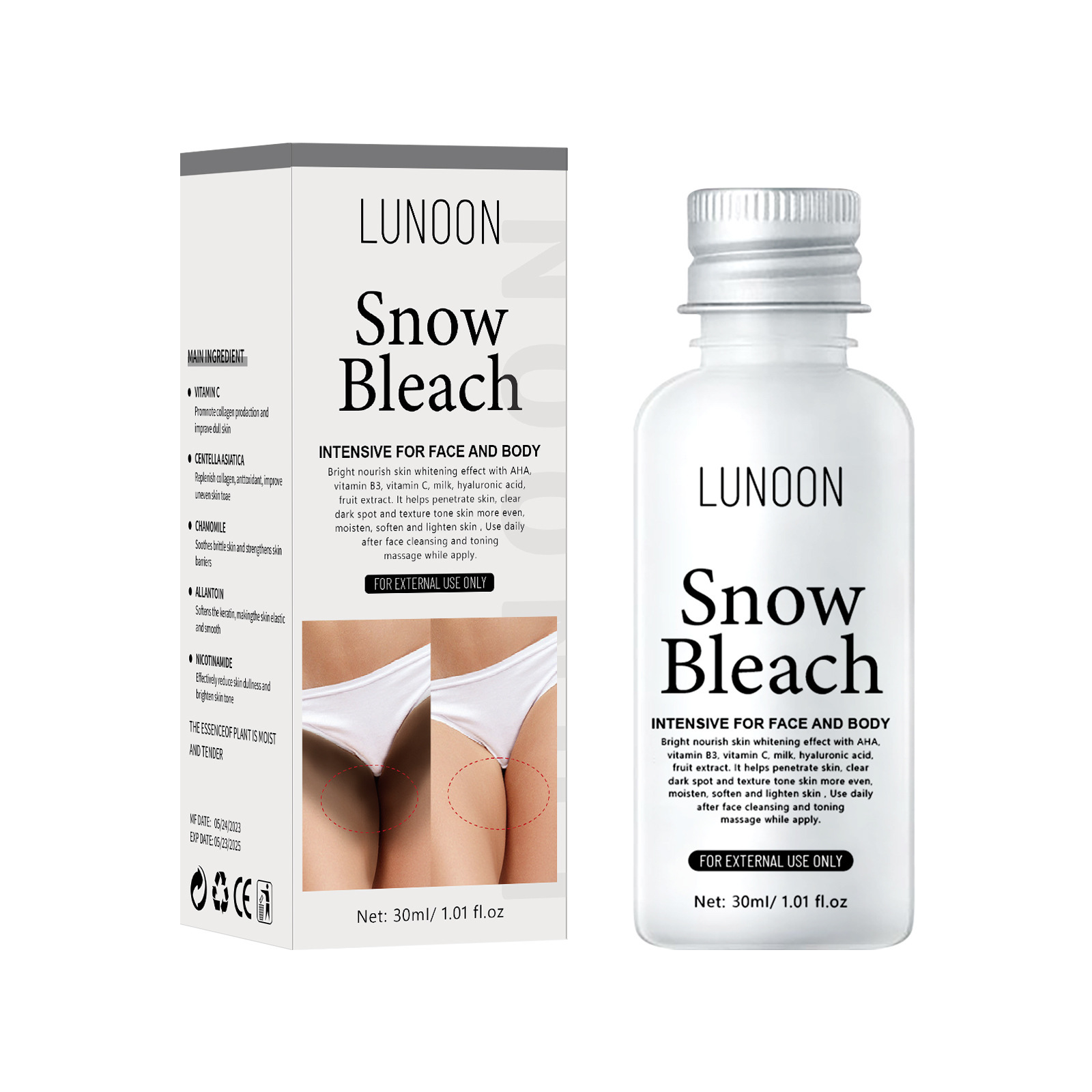 LUNOON Anti-Black Cream Private Cream Brightening Underarm Thigh Inner Skin Brightening Anti-Black Cream Skin Whitening Cream