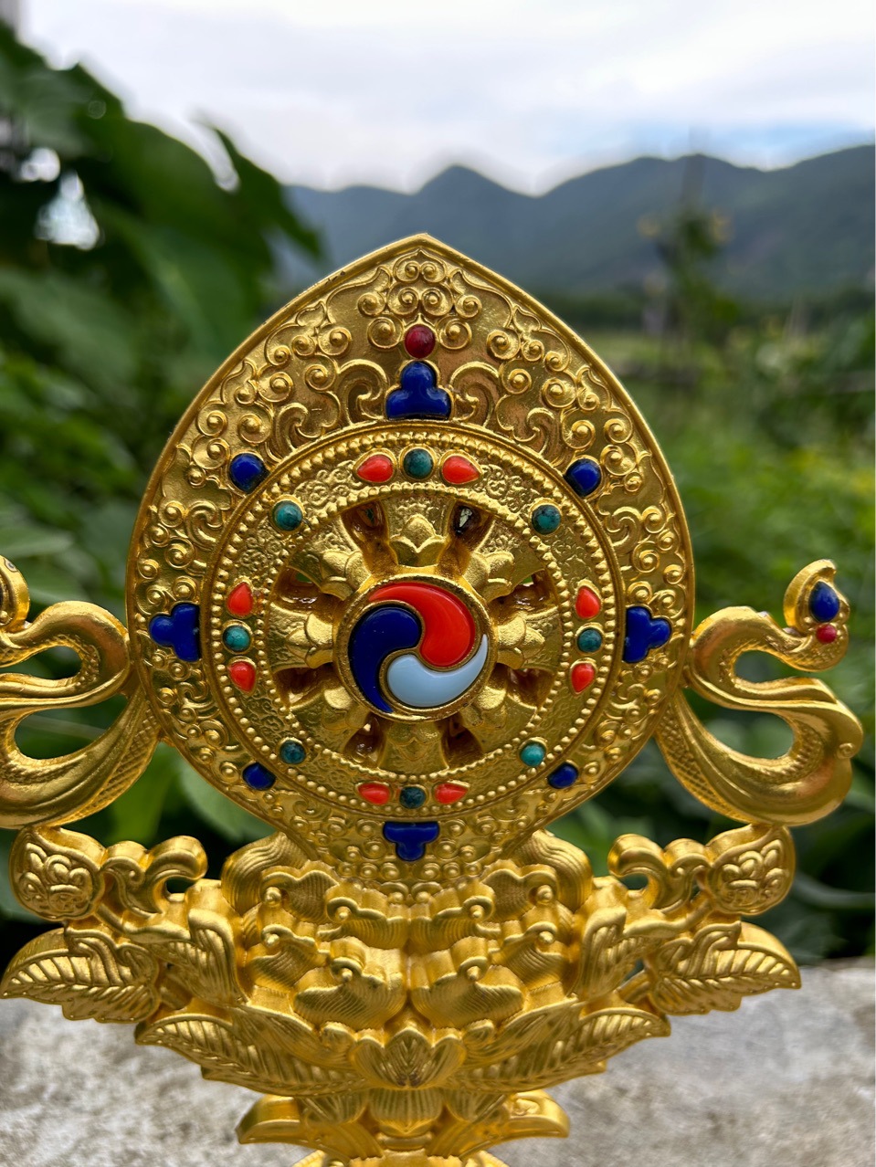 Tantric Falun Bao Combination Auspicious Eight Treasures Golden Wheel King Seven Political Treasures Eight Treasures Five Wonders of Desire Combination Eight Auspicious Ornaments