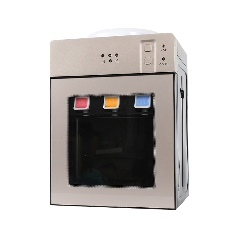Desktop water dispenser cold and hot refrigeration heating water dispenser three export foreign trade water dispenser small non-mini refrigerator