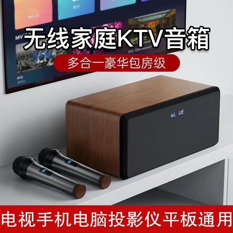 Комплект домашнего Ktv с подключением к телевизору для караоке Все-в-одном маленький с беспроводным микрофоном