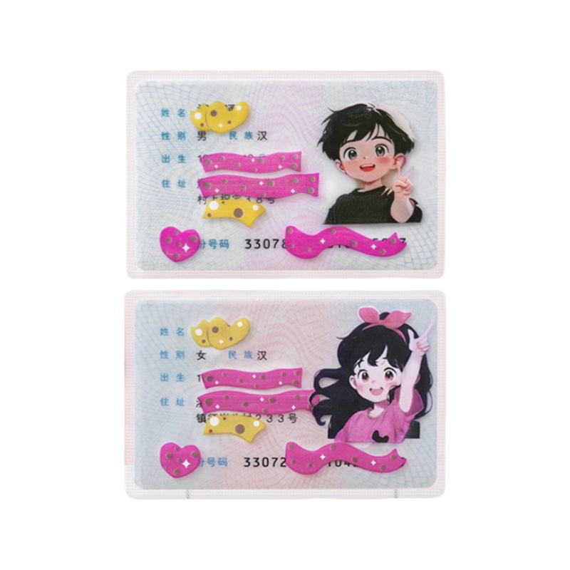 New parody ID card protective cover transparent anti-magnetic ID card head parody card set ID card set wholesale