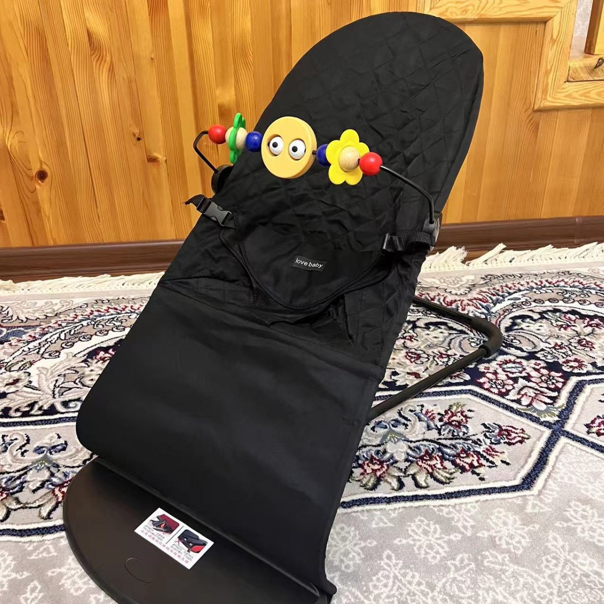 Baby rocking chair soothing rocking chair baby foldable balance rocking chair to coax sleep coax baby artifact wholesale