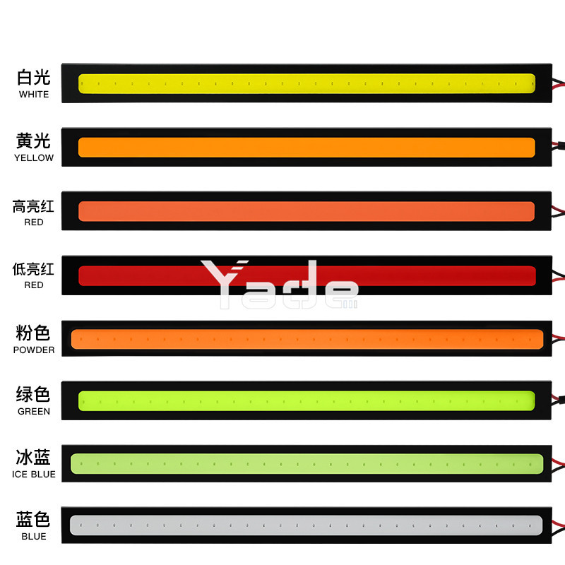 Yade Car Daytime Running Light 17cm Cob Ultra-Thin High-Brightness Led Daytime Running Light Waterproof 12V Decorative Lighting