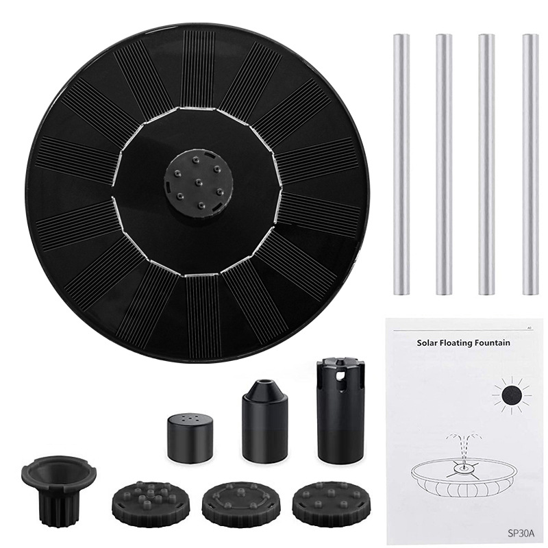 Amazon Garden Landscape Solar Energy Fountain Bird Tub Fountain Floating Fountain Solar Energy Landscape Fountain