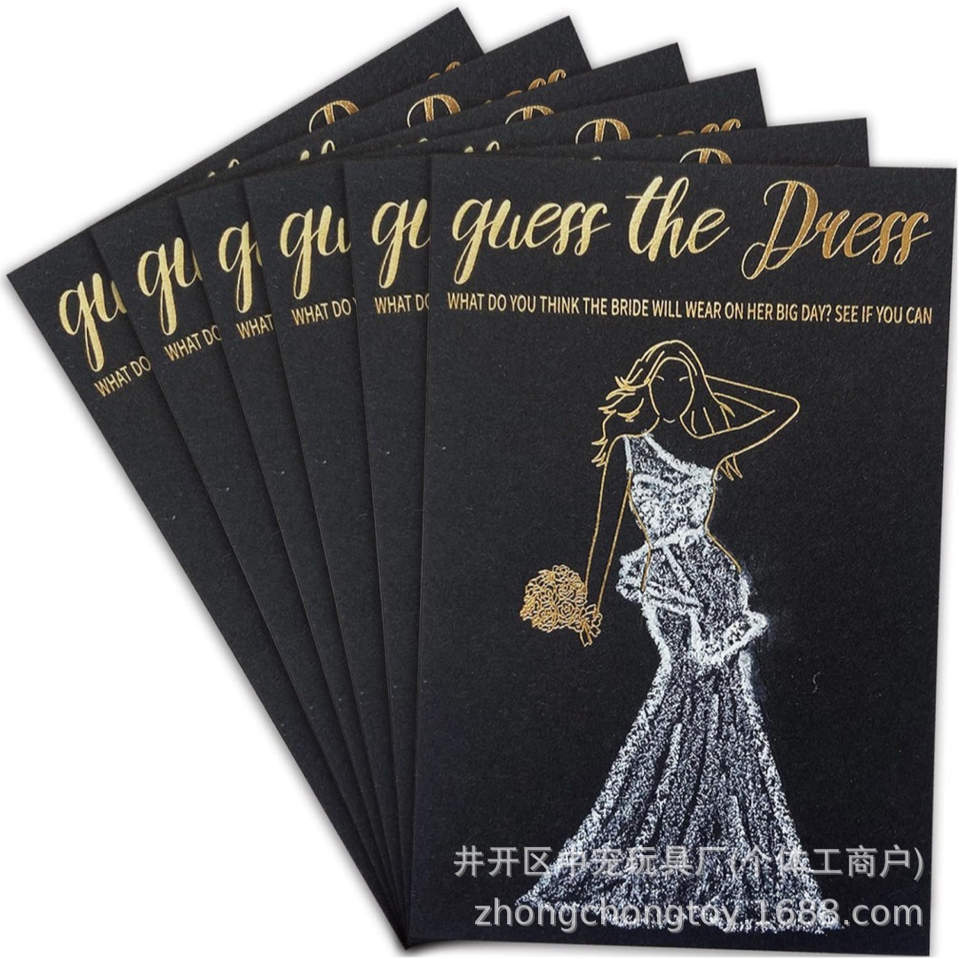 Карты с советами для свадебного платья Граффити Черный Золотой Веселая Вечеринка Креативный Дизайн