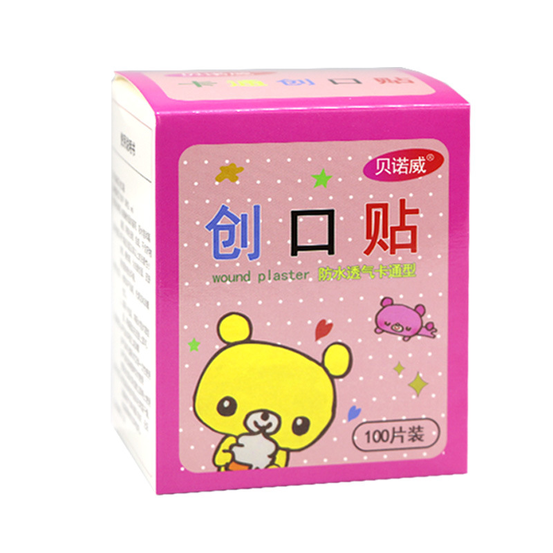 Benowei Cartoon Band-Aid Cute Mini Kidsren's Breathable Waterproof Band-Aid Ok Bandage Hemostatic Patch 100 Pieces