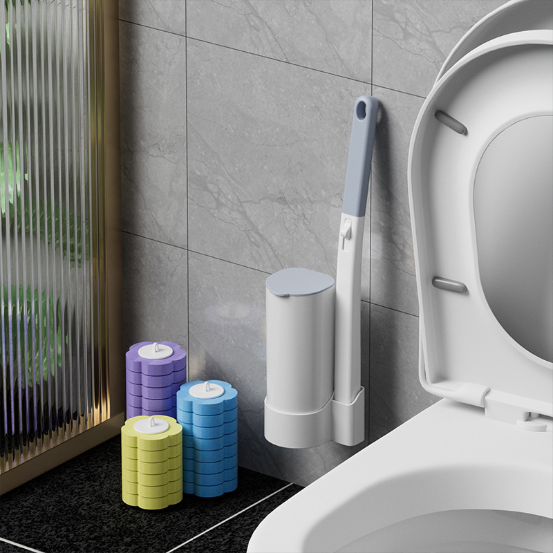 Disposable Toilet Brush suit Replacement Sheet Cleaning Brush Nail-free Wall Hanging Toilet Brush Cleaning No Dead Angle Toilet Brush