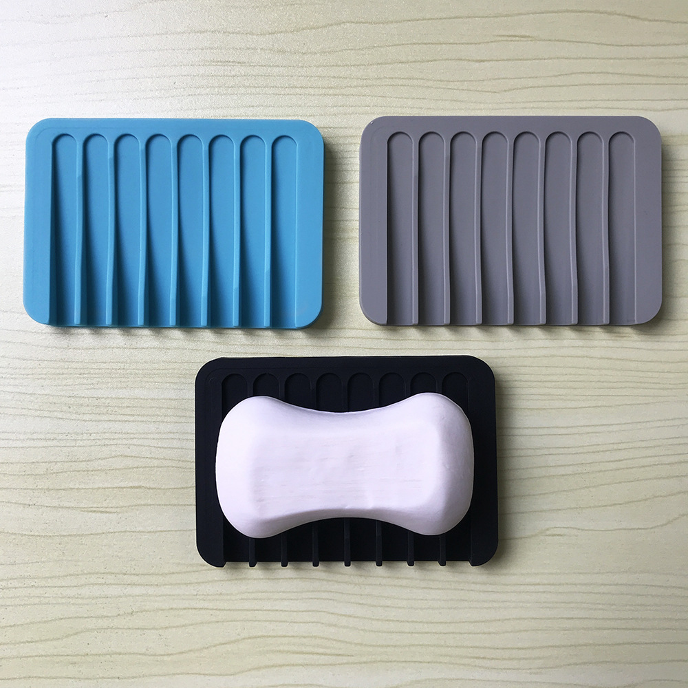 Soap Box Soft Glue No Water Soap Pad Bathroom Soap Pad Tray Bathroom Soap Rack Drain Pad Soap Box