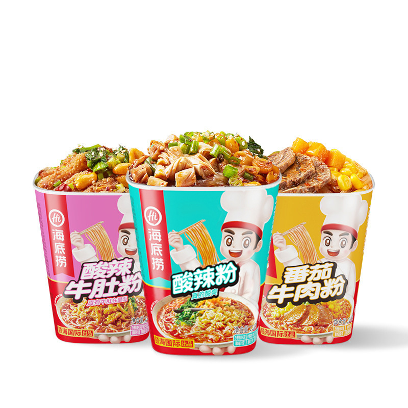Haidilao self-heating hot pot commercial wholesale self-heating rice instant hot and sour powder dormitory whole box postage