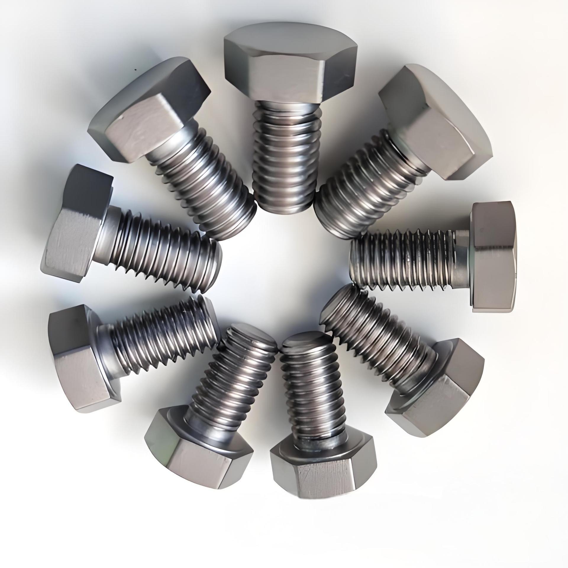 in stock Wholesale Titanium Bolt TA2TC4 Titanium Outer Hexagon Screw Titanium Gasket Titanium Alloy Inner Hexagon Bolt M3-M24