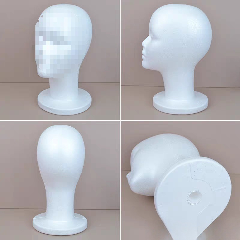 Foam Head Mold Wig Hair Lady Packaging Trimming Dummy Head Model Support Mold Placement Model Head Wholesale