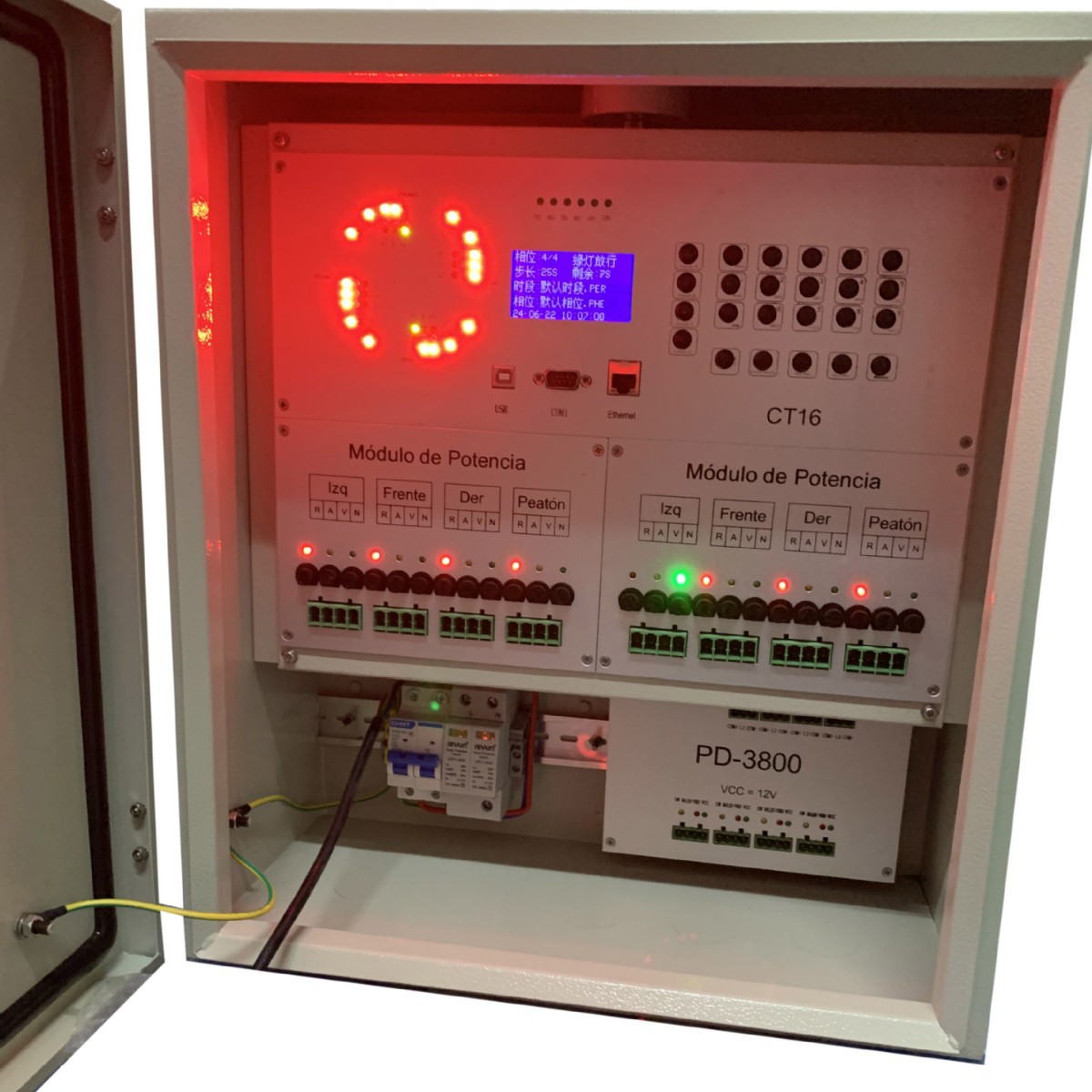 Atc-3600 Signal Control Machine Traffic Light Controller Traffic Light Controller 24 Channels 36 Channels 48 Channels