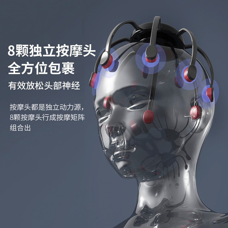 Intelligent Octopus Head Massager Fully Automatic Head Therapy Machine Scalp Soothing and Relieving Head Relaxation Home Instrument